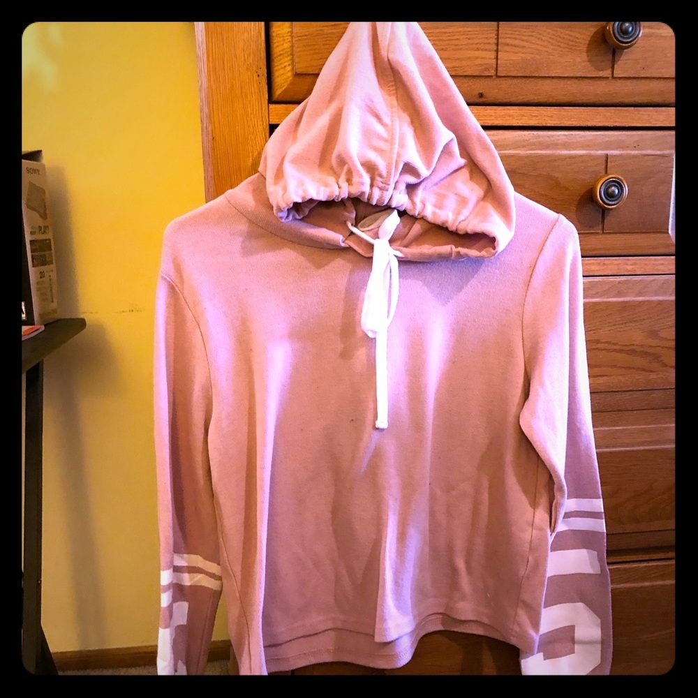 Forever 21 Pink Hooded Sweatshirt